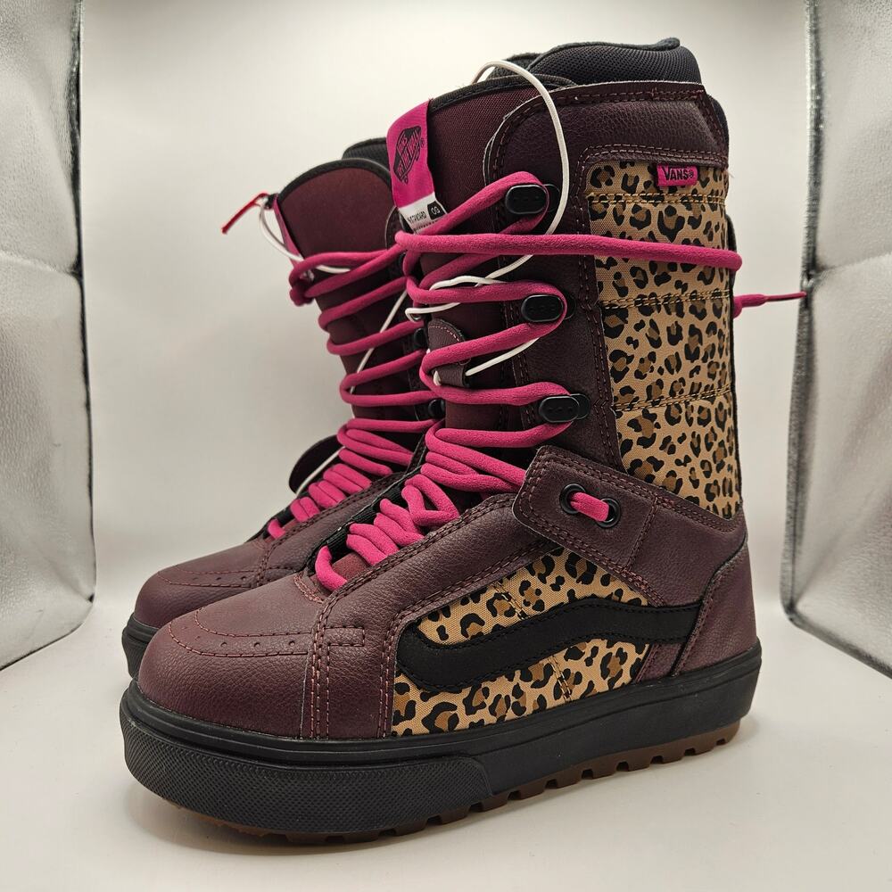 VANS WOMEN'S 8 RARE HI STANDARD OG SNOWBOARD BOOTS PORT ROYALE/LEAPARD NWOB 2021